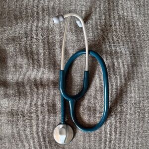 Teal and Silver Stethoscope